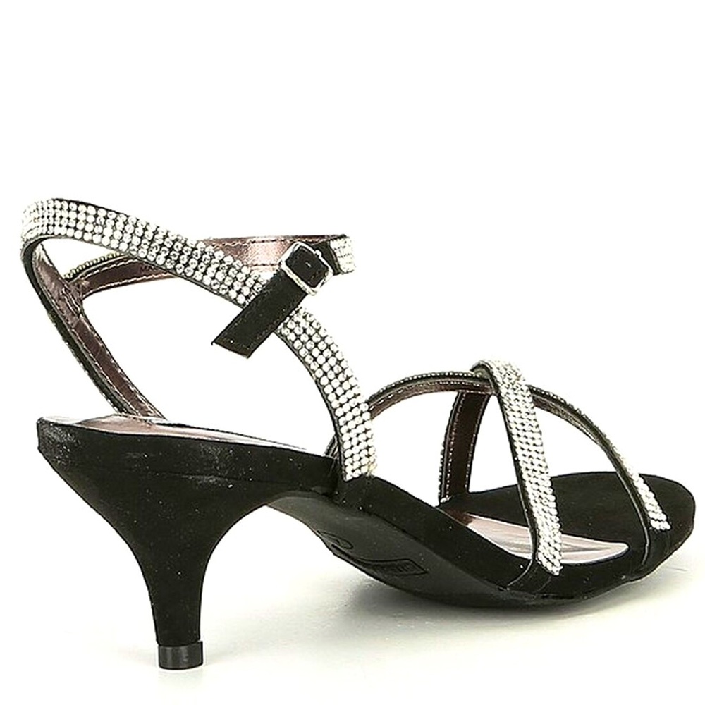Steve Madden Kids Black Rhinestone Jclass Heels